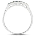 0.48 Carat Genuine Blue Diamond .925 Sterling Silver Ring by Bids.com