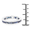 2.00 Carat Genuine Blue Sapphire .925 Sterling Silver Ring by Bids.com