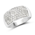1.21 Carat Genuine White Diamond .925 Sterling Silver Ring by Bids.com