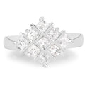 1.08 Carat Genuine White Sapphire .925 Sterling Silver Ring by Bids.com