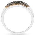 0.45 Carat Genuine Green Diamond and Yellow Diamond .925 Sterling Silver Ring by Bids.com