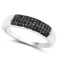 0.22 Carat Genuine Black Diamond .925 Sterling Silver Ring by Bids.com
