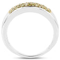 0.22 Carat Genuine Yellow Diamond .925 Sterling Silver Ring by Bids.com