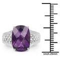 6.50 Carat Genuine Amethyst .925 Sterling Silver Ring by Bids.com