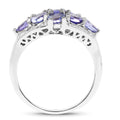 2.07 Carat Genuine Tanzanite .925 Sterling Silver Ring by Bids.com