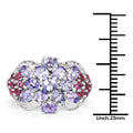 2.70 Carat Genuine Tanzanite .925 Sterling Silver Ring by Bids.com