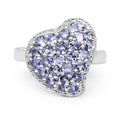 1.63 Carat Genuine Tanzanite .925 Sterling Silver Ring by Bids.com