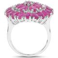 8.10 Carat Genuine Ruby .925 Sterling Silver Ring by Bids.com