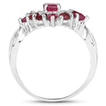 2.89 Carat Genuine Ruby .925 Sterling Silver Ring by Bids.com