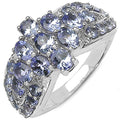 2.43 Carat Genuine Tanzanite .925 Sterling Silver Ring by Bids.com