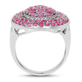 3.11 Carat Genuine Ruby .925 Sterling Silver Ring by Bids.com