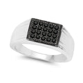 0.30 Carat Genuine Black Diamond .925 Sterling Silver Ring by Bids.com