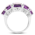 11.10 Carat Genuine Amethyst .925 Sterling Silver Ring by Bids.com