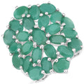 5.88 Carat Genuine Emerald .925 Sterling Silver Ring by Bids.com