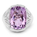 10.02 Carat Genuine Amethyst .925 Sterling Silver Ring by Bids.com