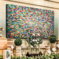 Radiant Bloom Abstract Wall Art by Tailored Canvases