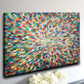 Radiant Bloom Abstract Wall Art by Tailored Canvases