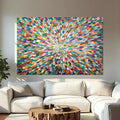 Radiant Bloom Abstract Wall Art by Tailored Canvases