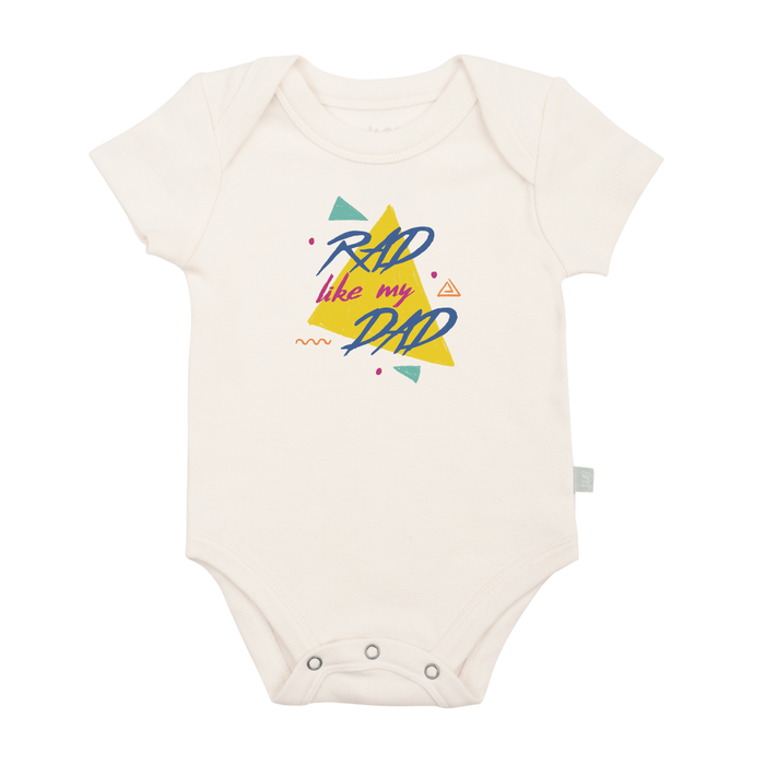 graphic bodysuit | rad like my dad by Finn + Emma