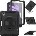Raider Series Heavy-Duty Hand Strap Case - Apple iPad mini (A17 Pro) and Apple iPad mini (6th Generation 2021) by Zerodamage Sahara Case LLC