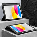 Raider Series Heavy Duty Tri-Fold Case - iPad A16 11-inch & iPad 10.9-inch 10th/11th/12th Generation by Zerodamage Sahara Case LLC
