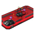 Raider Series Red Kickstand Case with Belt Clip - iPhone 12 and iPhone 12 Pro by Zerodamage Sahara Case LLC