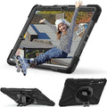 Raider X Series Heavy-Duty Hand Strap Case - Samsung Galaxy Tab S10+, Tab S9+, Tab S9 FE+, and Tab S8+ by Zerodamage Sahara Case LLC
