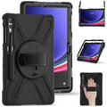 Raider X Series Heavy-Duty Hand Strap Case - Samsung Galaxy Tab S10+, Tab S9+, Tab S9 FE+, and Tab S8+ by Zerodamage Sahara Case LLC