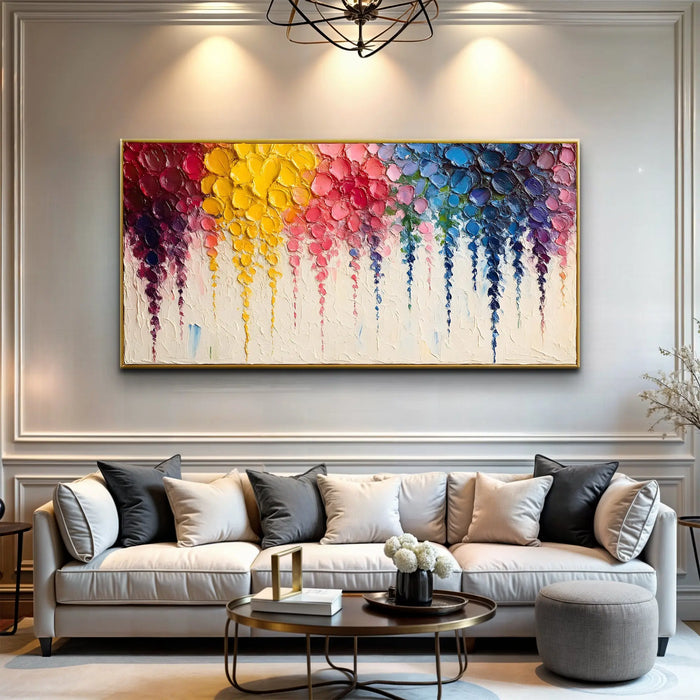 Rainbow Cascade Wall Art by Tailored Canvases