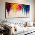 Rainbow Cascade Wall Art by Tailored Canvases