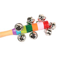 Rainbow Color Wooden Handbell Pram Rattle by DailySale