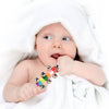 Rainbow Color Wooden Handbell Pram Rattle