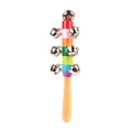 Rainbow Color Wooden Handbell Pram Rattle by DailySale