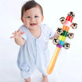 Rainbow Color Wooden Handbell Pram Rattle by DailySale