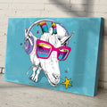 Rainbow Cool Goat Canvas Wall Art by Tailored Canvases