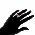 Rainbow Crystal X Ring with Swarovski Elements - Assorted Sizes by DailySale