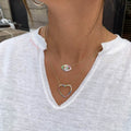 Rainbow CZ Eye Necklace by DailySale