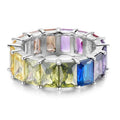 Rainbow Emerald Eternity Band by DailySale