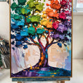 Rainbow Tree Abstract Wall Art by Tailored Canvases