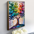 Rainbow Tree Abstract Wall Art by Tailored Canvases