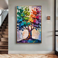 Rainbow Tree Abstract Wall Art by Tailored Canvases