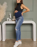Rainie Maternity Ankle Skinny Jeans - Light by Boutique 23