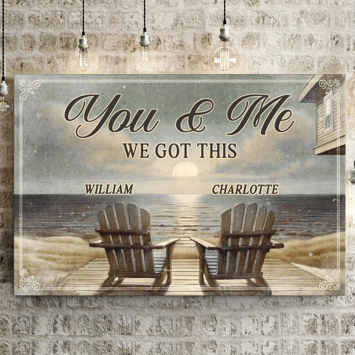 Ranch House Porch Themed We Got This Couple Sign by Tailored Canvases