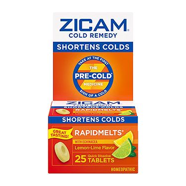 Zicam Cold Remedy Rapidmelts with Echinacea Lemon-Lime 25 Tabs by Pasteur Pharmacy