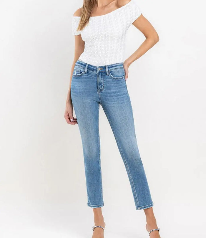 Raven High Rise Slim Straight by Boutique 23