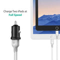 RavPower 24W 4.8A Mini Dual USB Car Adapter 2-Port Car Charger (Refurbished) by DailySale