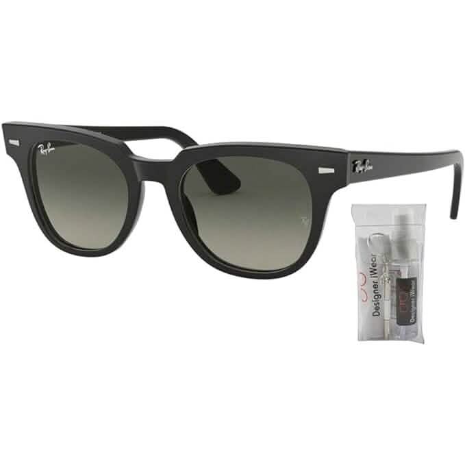 Ray-Ban RB2168 METEOR Sunglasses For Men For Women+ BUNDLE with Designer iWear Eyewear Care Kit (Refurbished) by DailySale