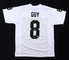 Ray Guy Signed Jersey Inscribed "HOF-14" (JSA)