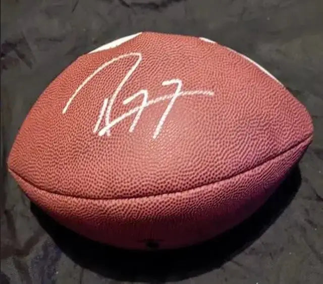 Ray Lewis Signed Team Logo Football with coa by Price Is Right Miami
