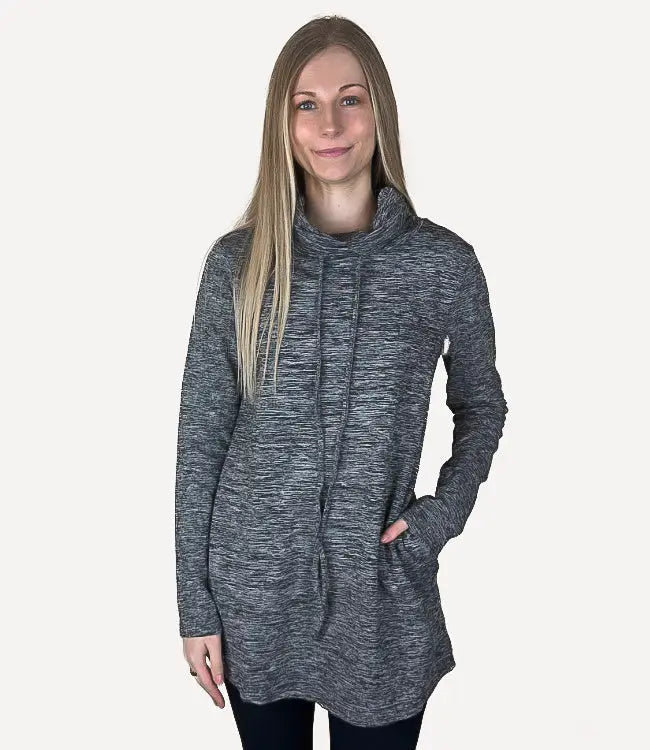 Rayna Cowl neck Sweater - Black by Boutique 23